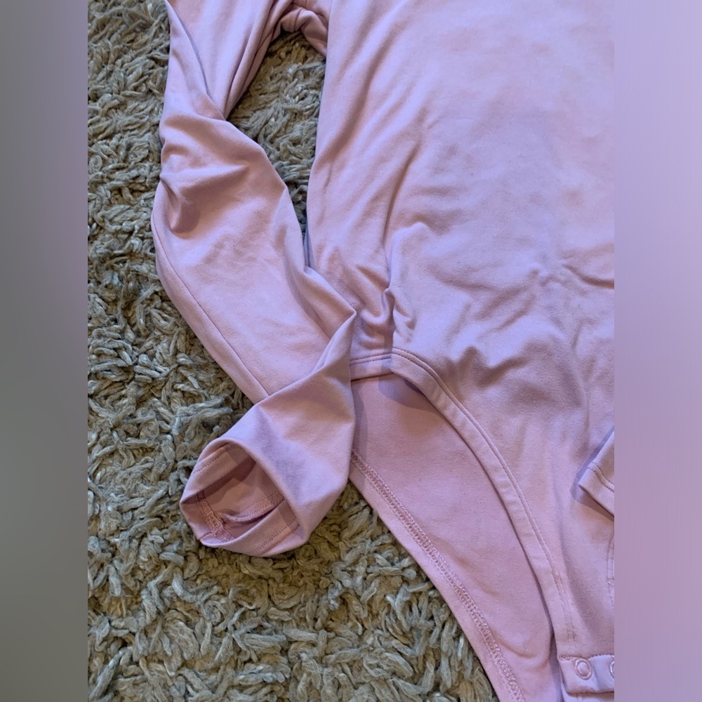 dip Pink Long Sleeve Bodysuit - Picture 4 of 4